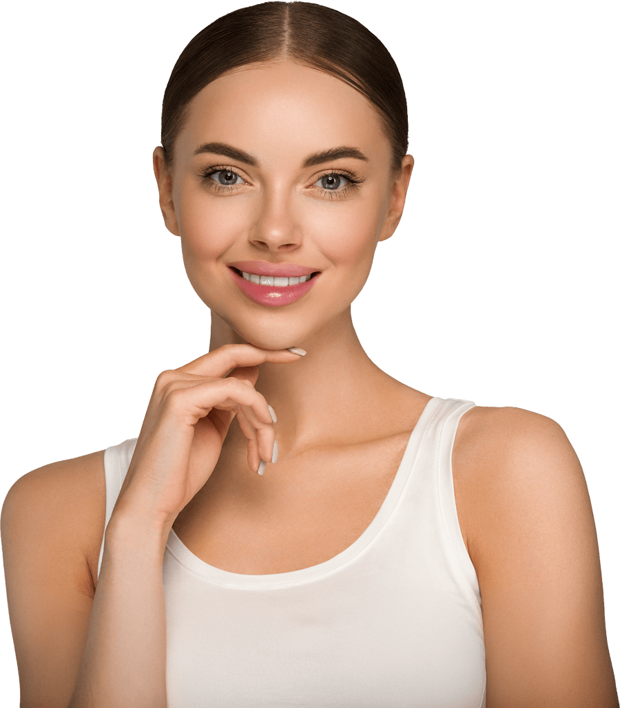 Patient Smiling with Straight White Teeth